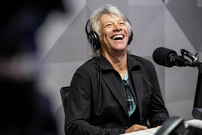 Jon Bon Jovi reacts to his son's engagement. (Photo by Emma McIntyre/Getty Images for SiriusXM)