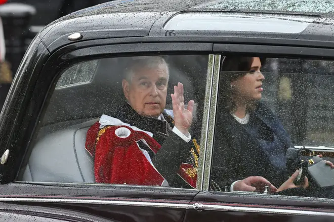 Prince Andrew, Duke of York and Princess Eugenie of York