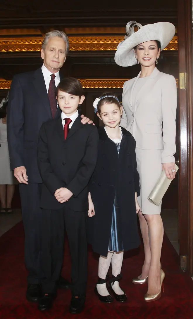 Catherine and Michael have been wed for 22 years after getting married in November 2000. Pictured with their children at Buckingham Palace in 2011.