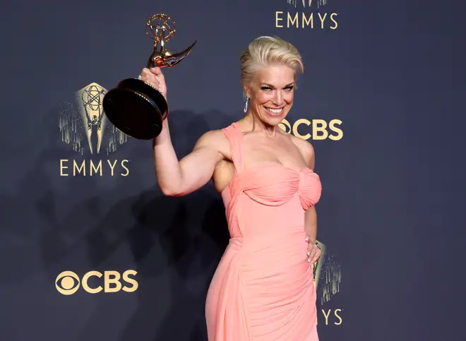 Hannah Waddingham, winner of Outstanding Supporting Actress in a Comedy Series for Ted Lasso in 2021
