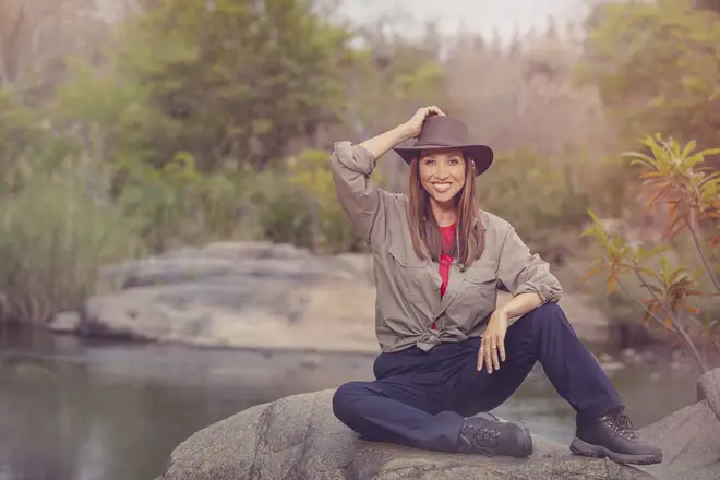 Myleene Klass before she entered the camp