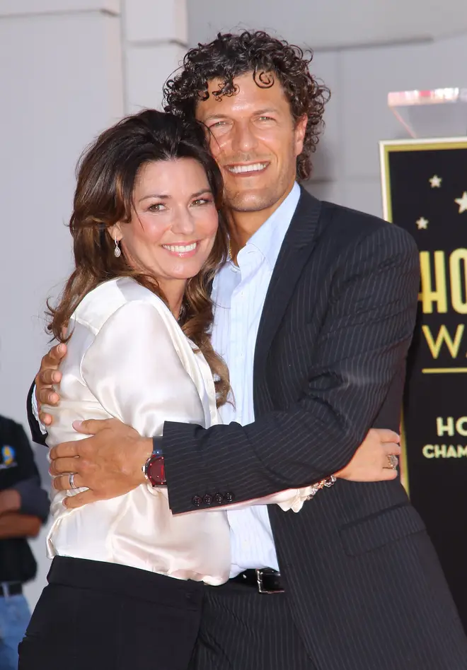 Shania Twain pictured with her second husband Frédéric Thiébaud in 2011.