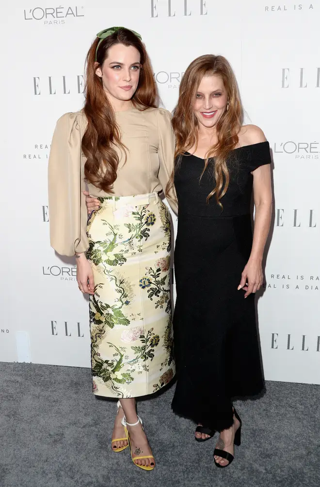 Riley Keough and her mother Lisa Marie Presley in 2017