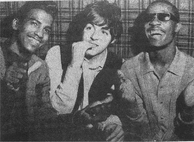 Paul McCartney called Stevie Wonder a "genius".