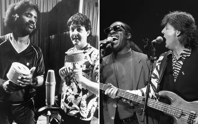 Paul McCartney and Stevie Wonder's duet 'Ebony and Ivory' was one of the biggest songs of 1982.