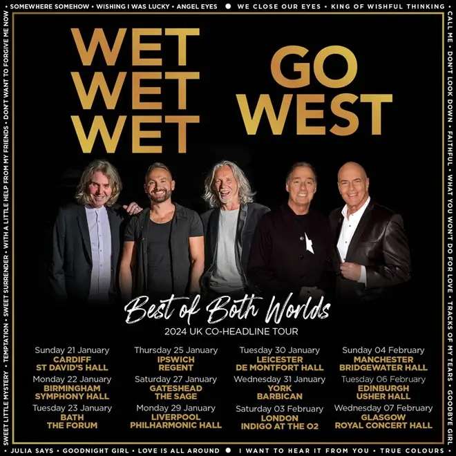 Wet Wet Wet and Go West's joint headline tour