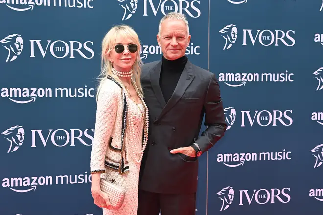 Sting and Trudie Styler together at The Ivors 2023 awards ceremony. (Photo by Alan Chapman/Dave Benett/Getty Images)