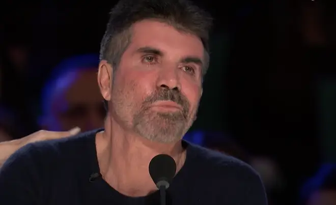 Simon Cowell struggled to speak after the youth choir's performance.