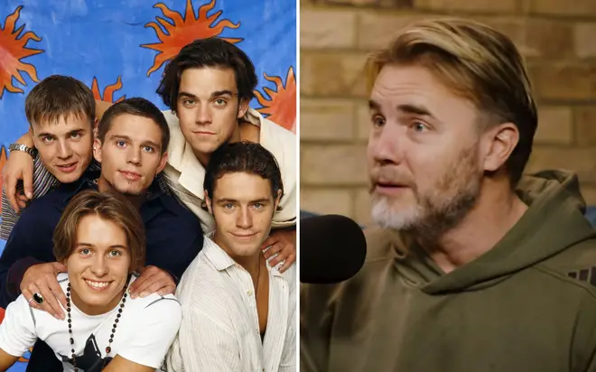 Gary Barlow has shed light on how he felt when Robbie quit Take That in 1995.