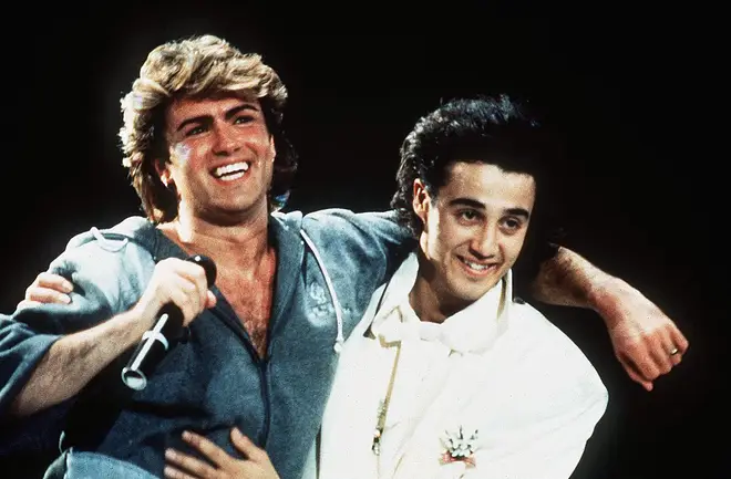 George Michael and Andrew Ridgeley rose to stardom as the pop duo Wham! (pictured in 1985)