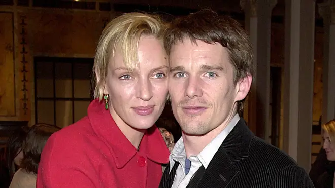 Uma Thurman with ex-husband Ethan Hawke