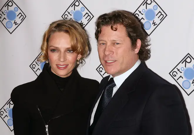 Uma Thurman with ex-partner Arpad Busson in 2008