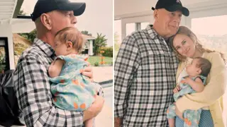 Bruce's daughter Rumer recently paid tribute to him in a touching series of new photos holding his granddaughter for the first time.
