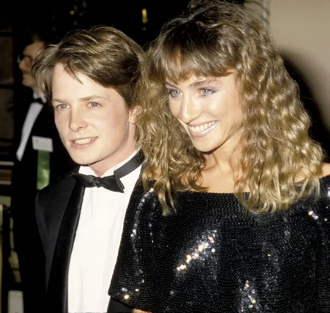 Michael and Tracy have been together since they met on the set of 'Family Ties' in 1986 (the coupe pictured in the late eighties)