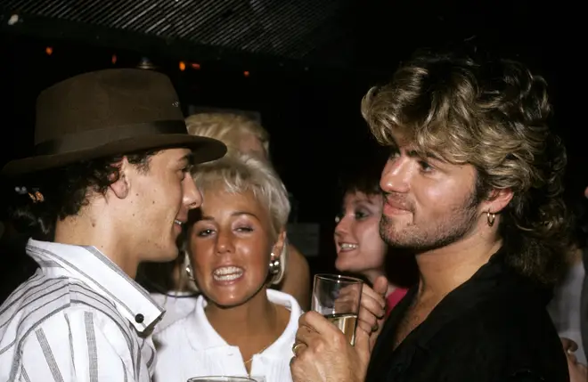 The Wham! star reflected that if he could go back in time it would be to when life was simple, before fame, and it was just him, Yog and Shirlie just having fun together as 'a very, very happy and affectionate trio.' (pictured)