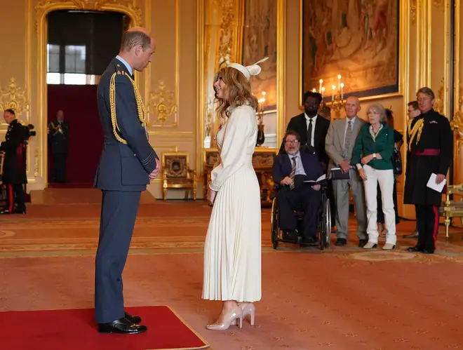 Derek was accompanied by Kate mum and dad for the special occasion, as they all came to watch her receive her special commendation.