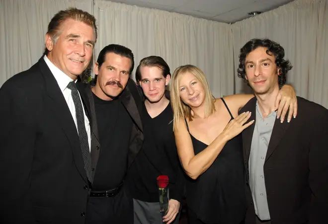 James Brolin, Josh Brolin (James Brolin's son), Trevor Brolin (James Brolin's grandson), Barbra Streisand and her son Jason Gould