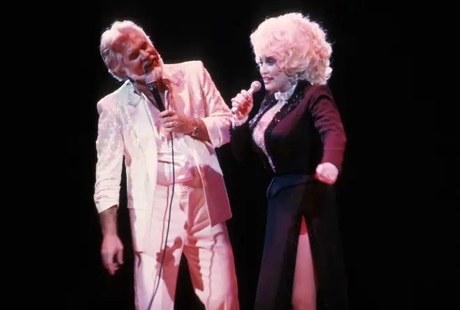 Kenny Rogers and Dolly Parton in 1985