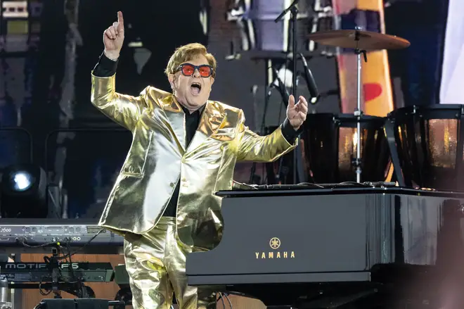 Sir Elton John's historic Glastonbury Festival 2023 headline set came in at a close second place. (Photo by Harry Durrant/Getty Images)