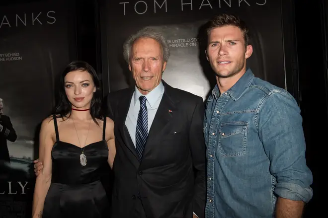 Clint Eastwood with children Francesca and Scott in 2016