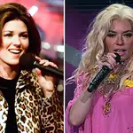 Shania Twain then and now