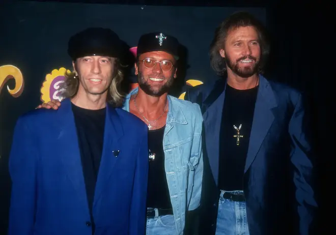 The Bee Gees in 1993. (Photo by Barry King/Alamy Stock Photo)