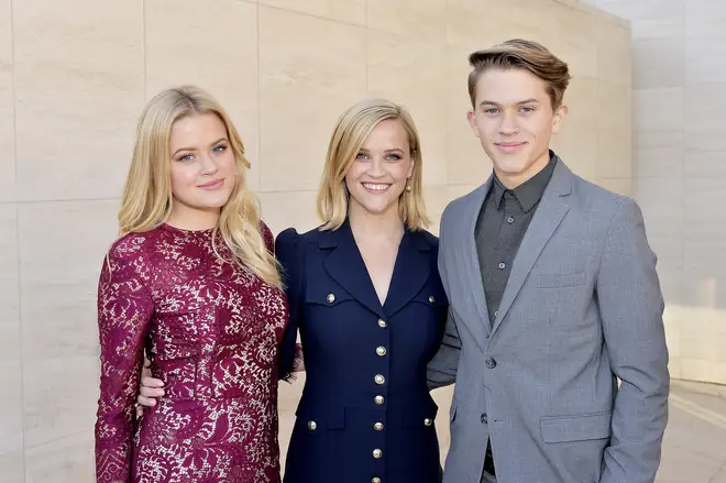 Reese Witherspoon and her children Ava and Deacon in 2019