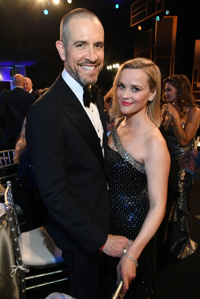 Reese Witherspoon and second husband Jim Toth in 2020