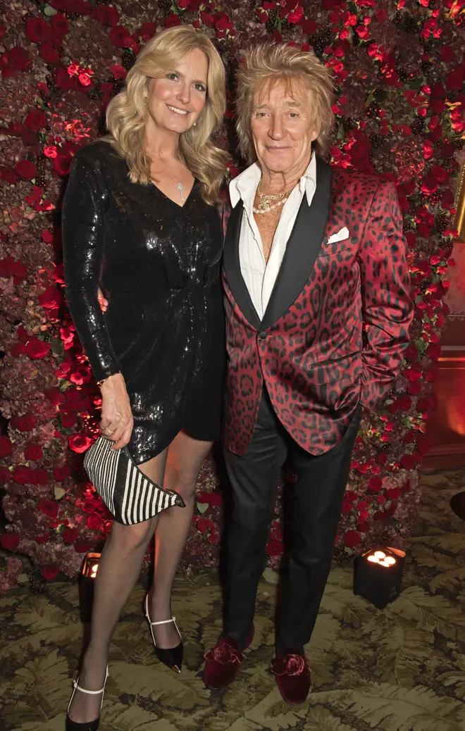 Rod Stewart's wife Penny Lancster (pictured) has posted a beautiful snap of Rod Stewart and his kids.