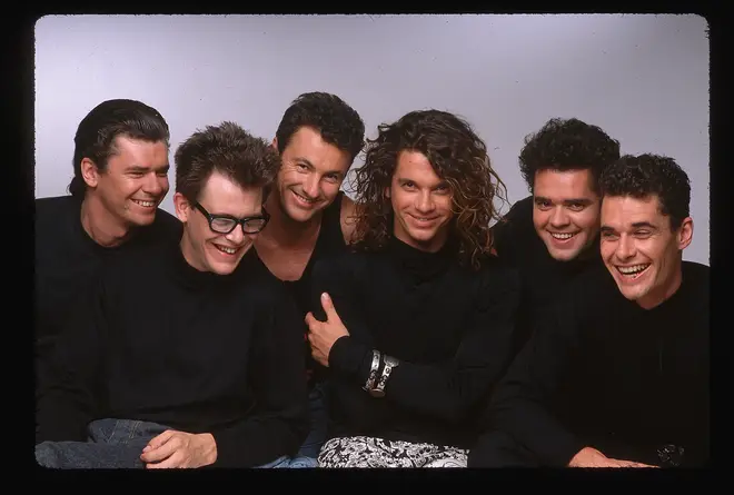 INXS in 1989. (Photo by Lynn Goldsmith/Corbis/VCG via Getty Images)