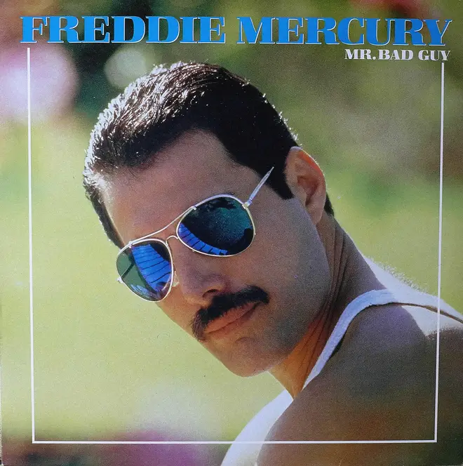 The album cover for Freddie Mercury's Mr. Bad Guy.