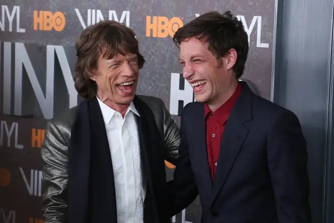 Mick Jagger and son James in 2016