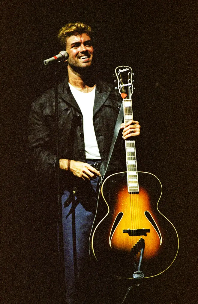 George embarked on a world tour that spanned nine months of 1988 and took the young singer to every corner of the globe. Pictured: George Michael Performs At Earls Court In 1988