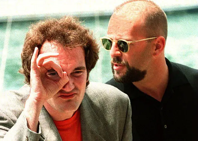 Bruce Willis and Quentin Tarantino became friends after the director cast the action star in Pulp Fiction in 1994 (the pair pictured in 1995)