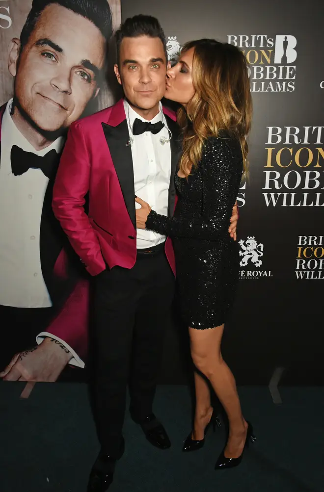 Robbie's wife Ayda Field Williams was quick to reply, posting five cheeky peach emoji's on her husband's post.