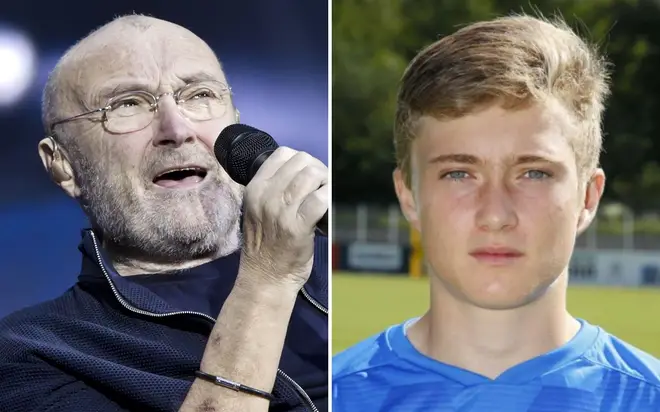 After signing Matthew Collins, an Austrian football team were shocked to find out he was the son of rock icon Phil Collins.
