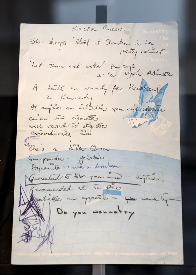 Mary Austin was never far from the star's side and even after his death she was one of the only people he trusted with his affairs (pictured, handwritten lyrics up for auction)