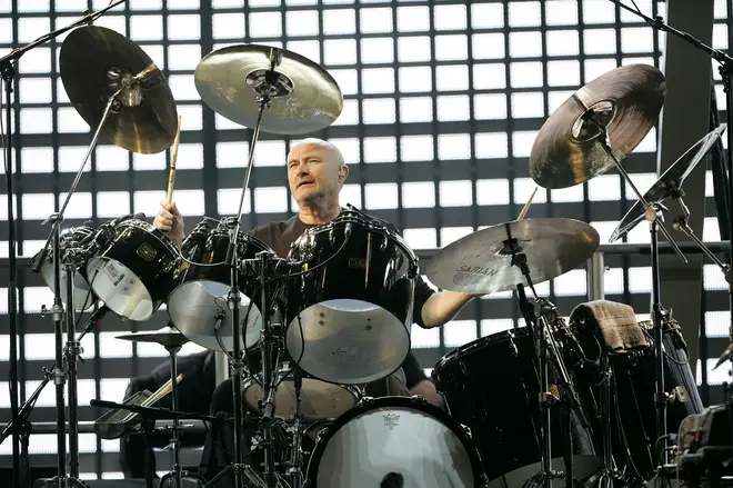 Phil damaged his spine playing drums in 2007. (Photo by Aaron Lynett/Toronto Star via Getty Images)
