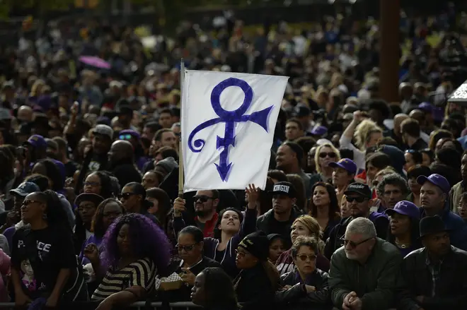 Prince fans flooded the streets of Los Angeles to pay tribute to the music icon after his untimely death. (Photo by Kevork Djansezian/Getty Images)