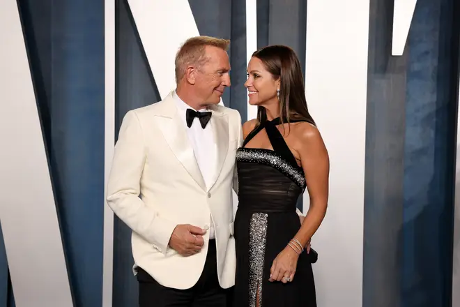 Kevin Costner and Christine Baumgartner