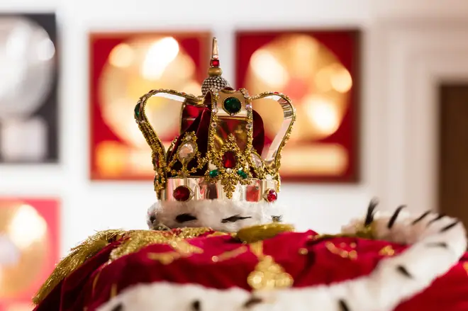 Freddie Mercury's iconic crown and cloak, designed by friend Diana Moseley for the 1986 Magic tour, sold for £635,000. (Photo by Wiktor Szymanowicz/Anadolu Agency via Getty Images)