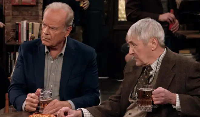 Frasier fans have been offered a glimpse into the new series with a still of Grammer and Lyndhurst together.