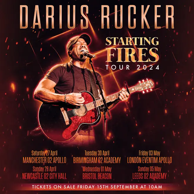 Darius Rucker's UK tour dates