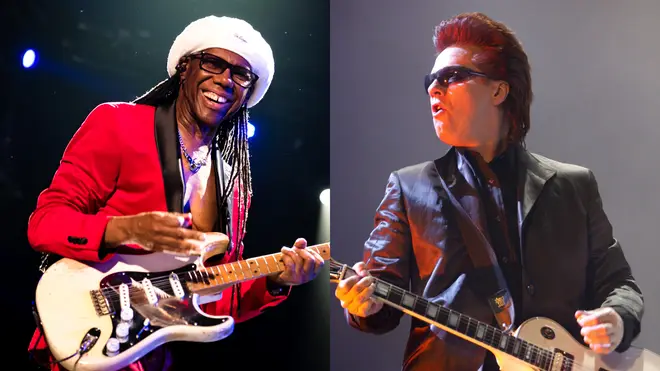 Nile Rodgers (left) and Andy Taylor (right) both appear on Duran Duran's new single 'Black Moonlight'