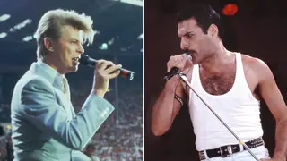 David Bowie and Queen at Live Aid