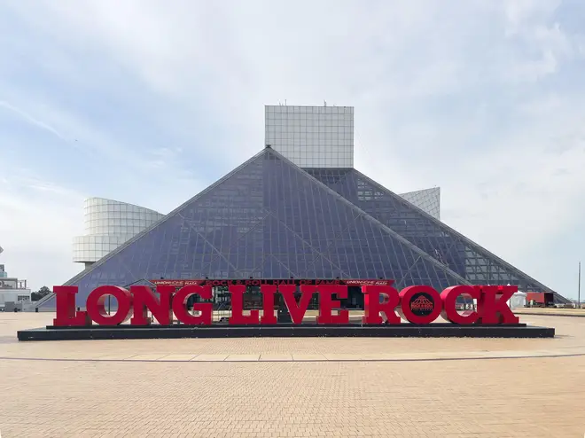 The Rock and Roll Hall of Fame is in the heart of downtown Cleveland and open to the public with memorabilia.