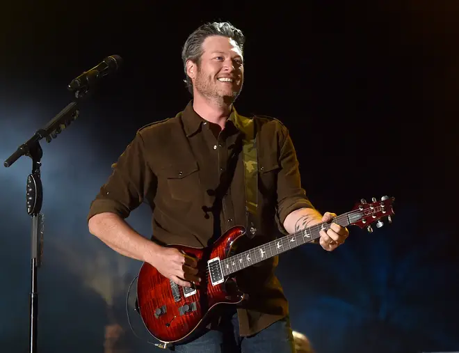 Blake Shelton appears on the album