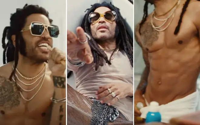 Lenny Kravitz bears all in his steamy new music video for 'TK421'.