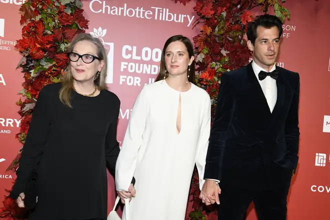 Meryl Streep with daughter Grace Gummer and her husband Mark Ronson