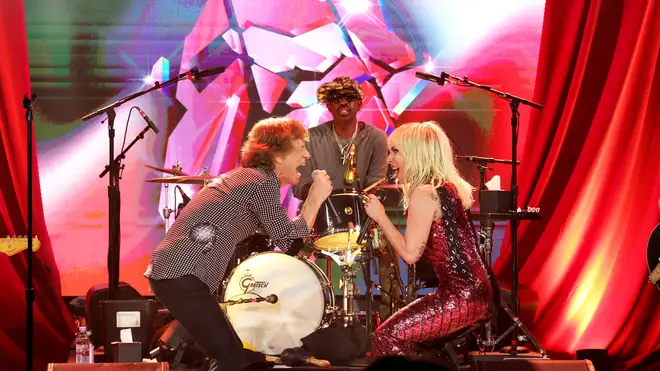 Mick Jagger and Lady Gaga live in New York